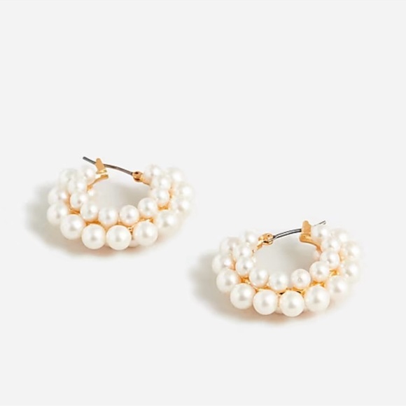 J.crew layered mini - pearl hoop earring - Picture 6 of 11